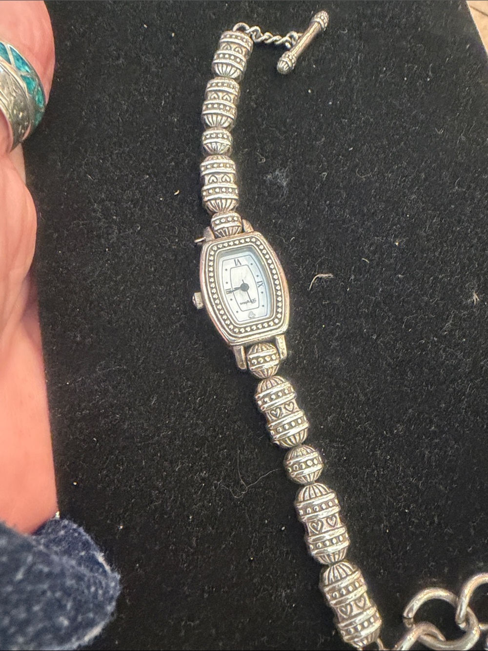 Brighton silver Beaded Women's Watch Bracelet